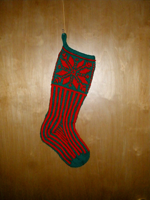 Poinsettia Christmas Stocking