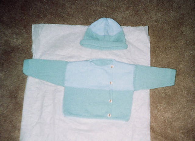 #33-35 Boy's Kimono-styled Sweater with Leggings and Hat