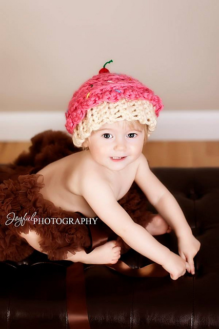 Chunky Cupcake Hat/Newborn-Adult sizes