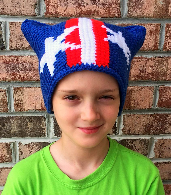 Stars & Stripes Graph Hat Pattern