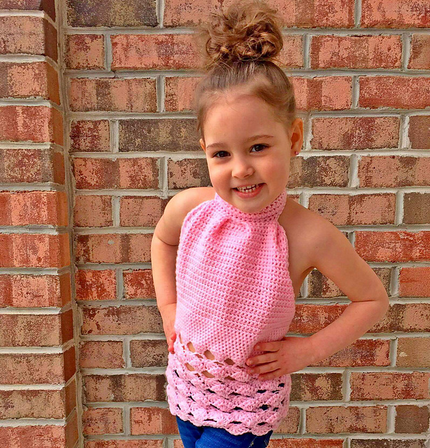 Trellis Wave Halter Top