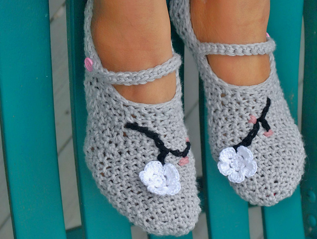 Charming Cherry Blossom Mary Jane Slippers