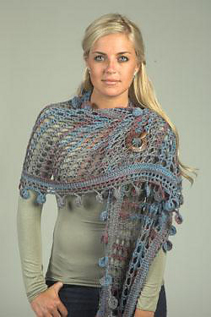 Ravelry: 2063 Shawl pattern by Maureen Basher