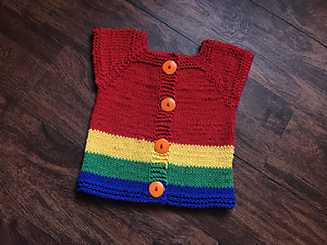 Simple Child's Raglan Vest