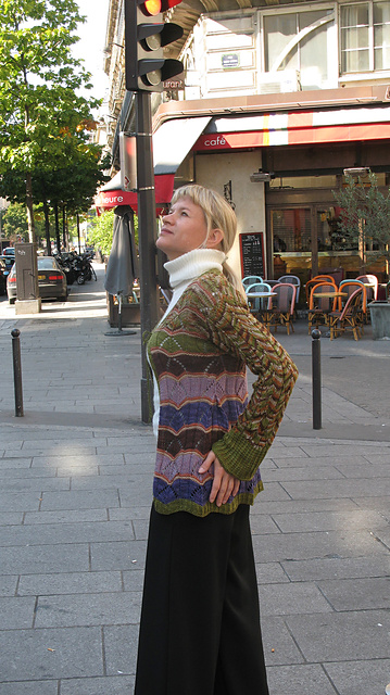 Pleated Cardigan