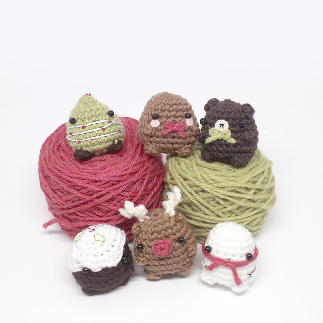 Mini Christmas Amigurumi Set