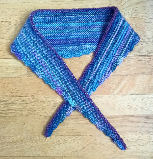 One row scarf