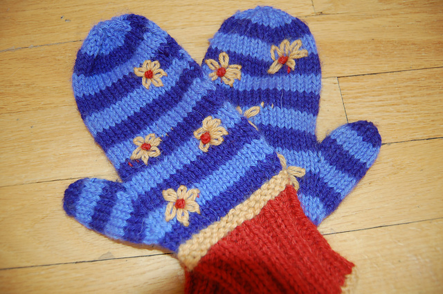 Olivia's and Celia's Mittens