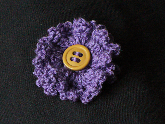 Frilled flower corsage