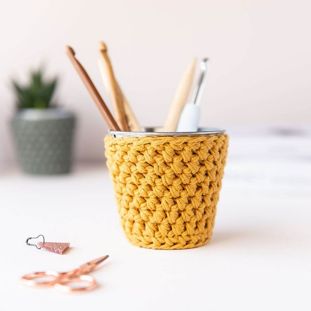 Mini Crocheted Pot Cover
