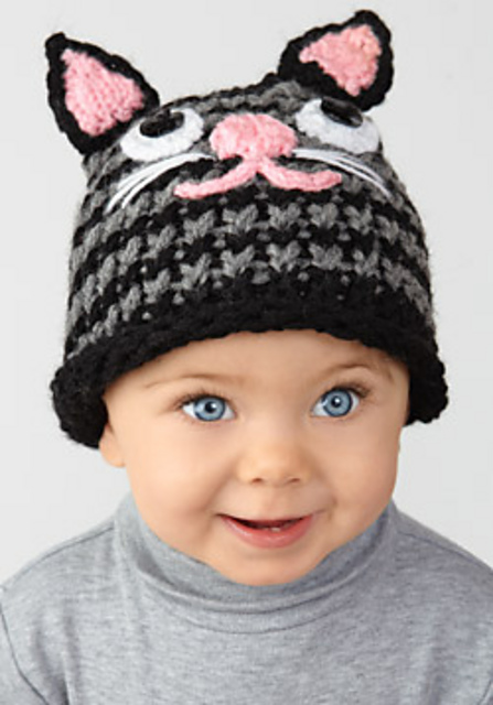 Loom Knit Kitten Hat
