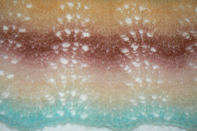 Wavy Feather Lace Stole