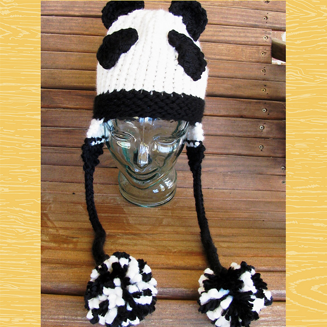 Panda Earflap Hat for Kiddos