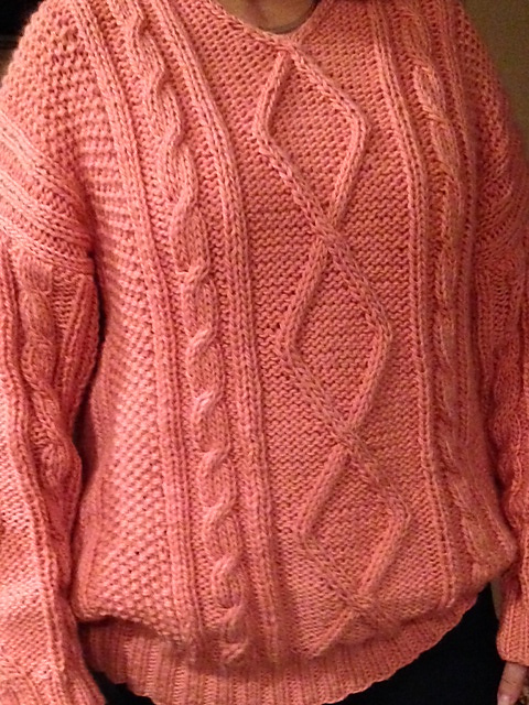 Weekend Cabled V-Neck