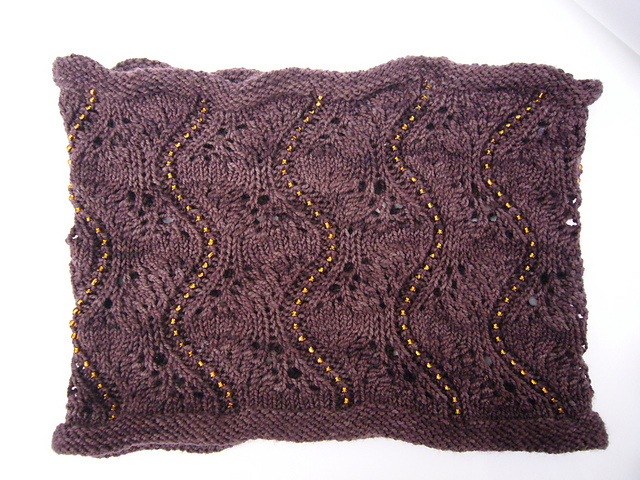 Wavy Beaded Cowl