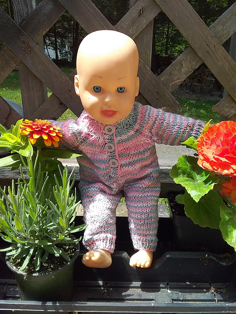 Ravelry: Baby Annabell sleepsuit pattern by linda Mary