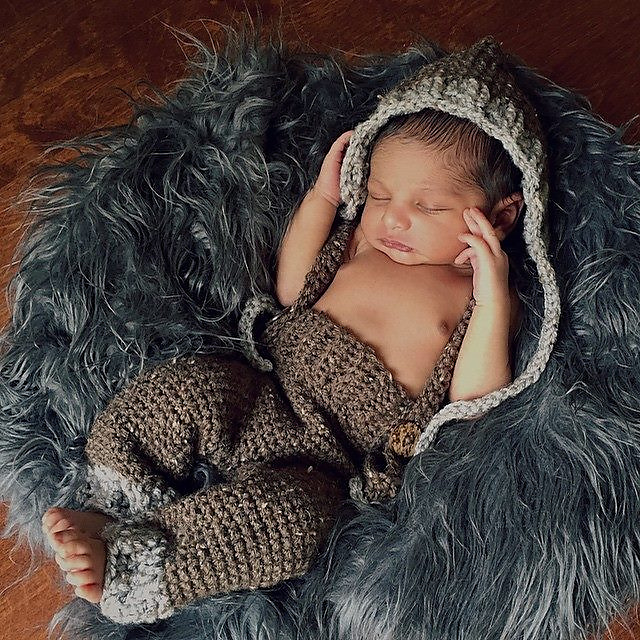 Woodland Bonnet and Suspender Pants Set