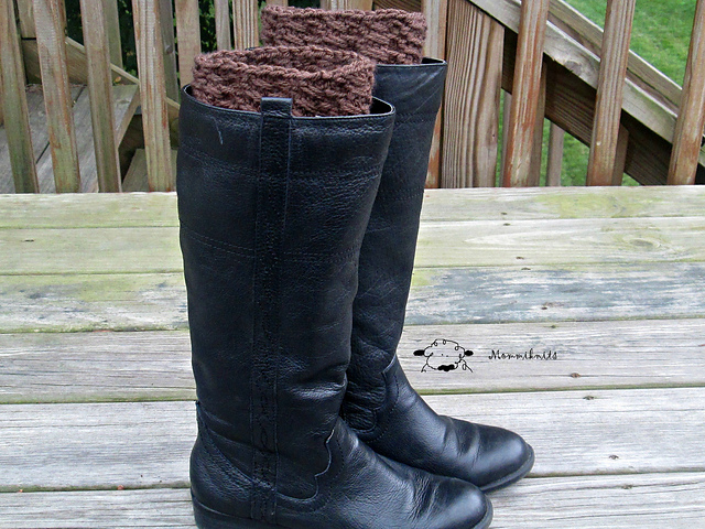 Mock Cable Boot Cuffs