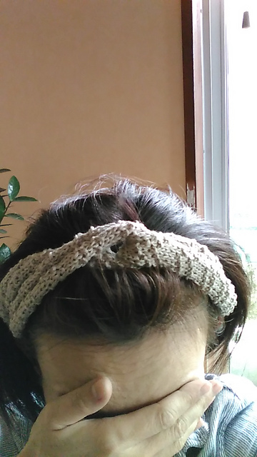 リボンみたいなヘアターバン