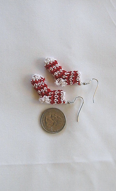 Striped Sock Earrings