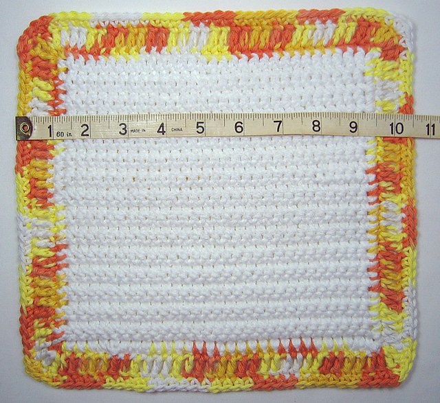 Easy Crochet Dishcloth