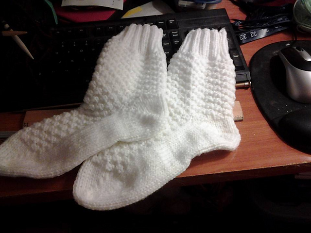 Textured Bobble Socks