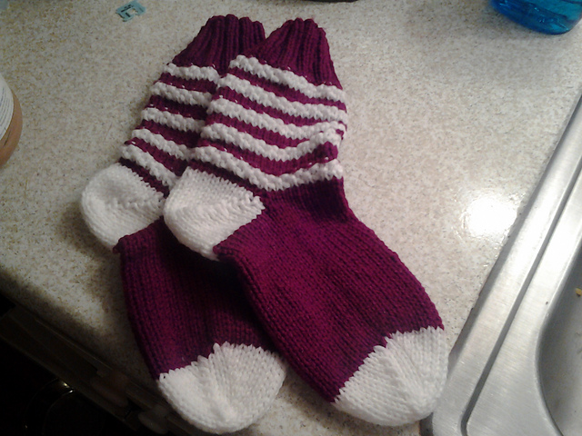 Puffy Striped Socks