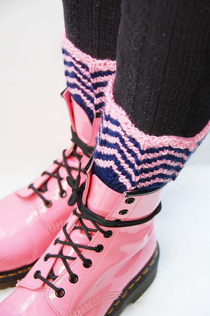 chevron boot toppers