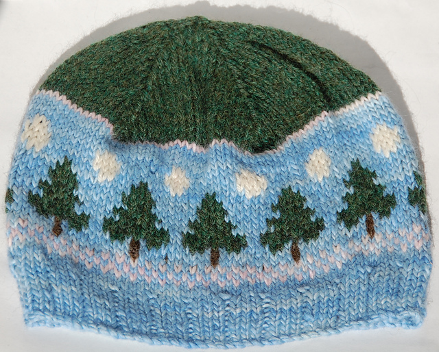 trees and moon hat
