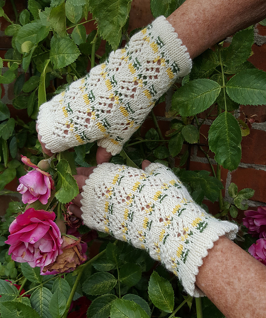 Rose Garden Mitts