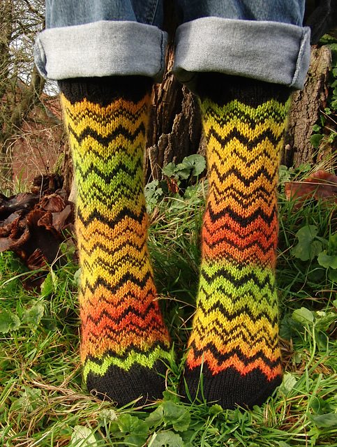 Bargello Socks
