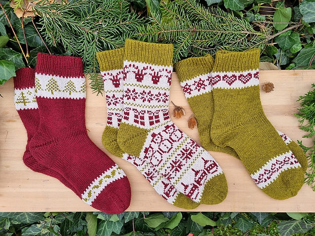 Scandi X-mas Socks