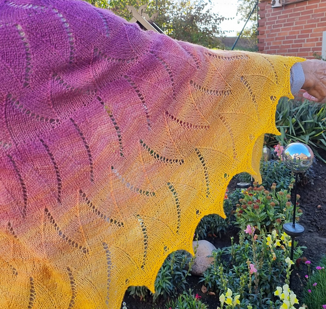 Flame Lace Shawl