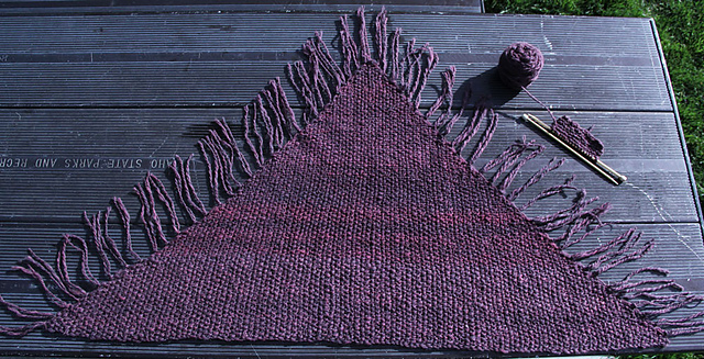 Classic Seed Stitch Shawl
