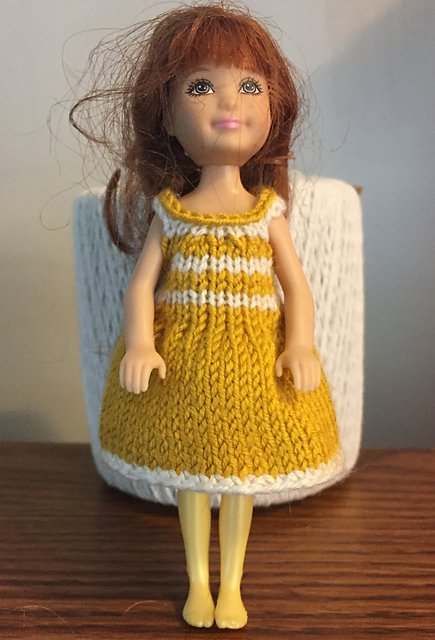 #0645 Gold and White Dress