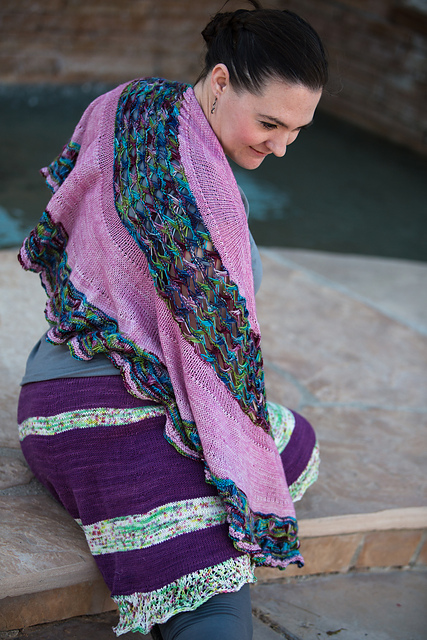 River Rock Rainbow Shawl