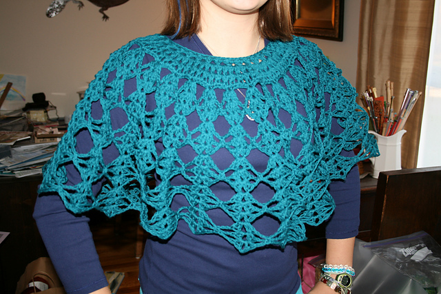 Diamonds and Lace Poncho