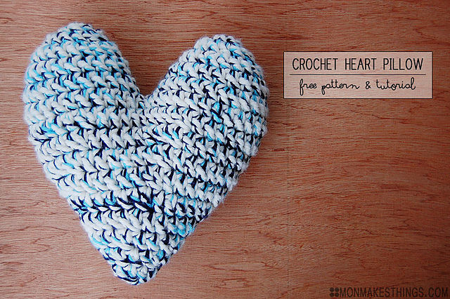 Crochet Heart Pillow  2.0