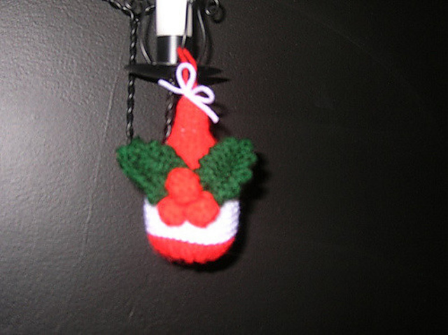 Tree Trims: Holly-trimmed bauble