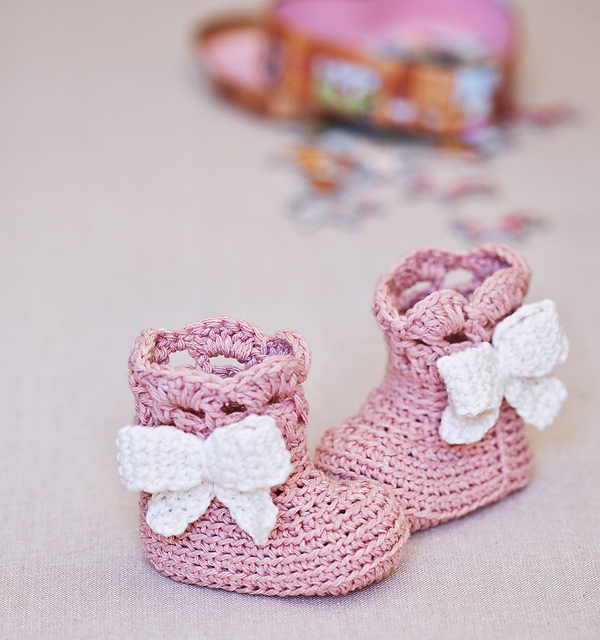 Vintage Bow Boots