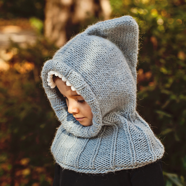 Shark Hooded Cowl