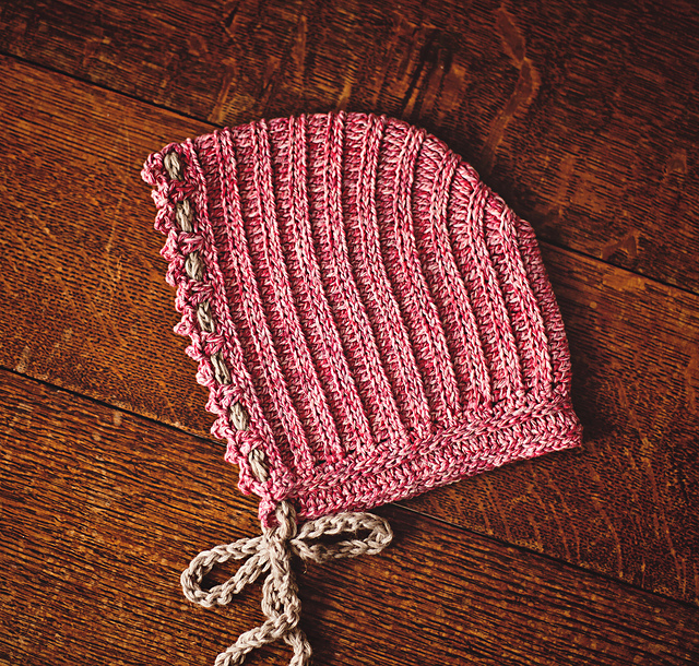 Knit-look Bonnet