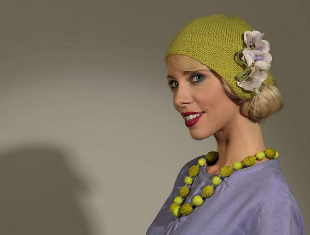 Lime Cloche Hat
