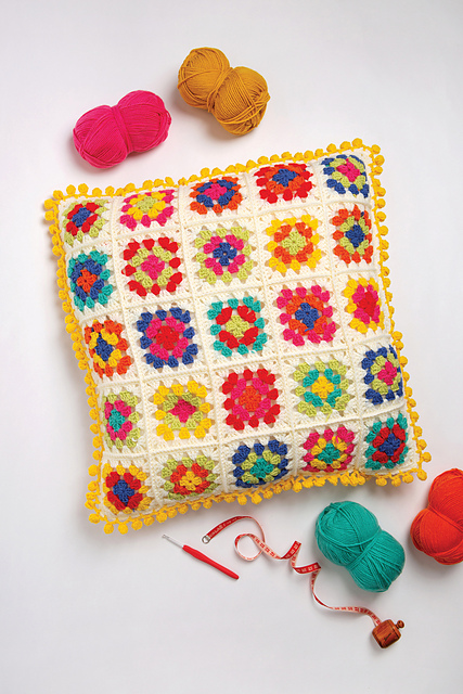 Granny Square Cushion
