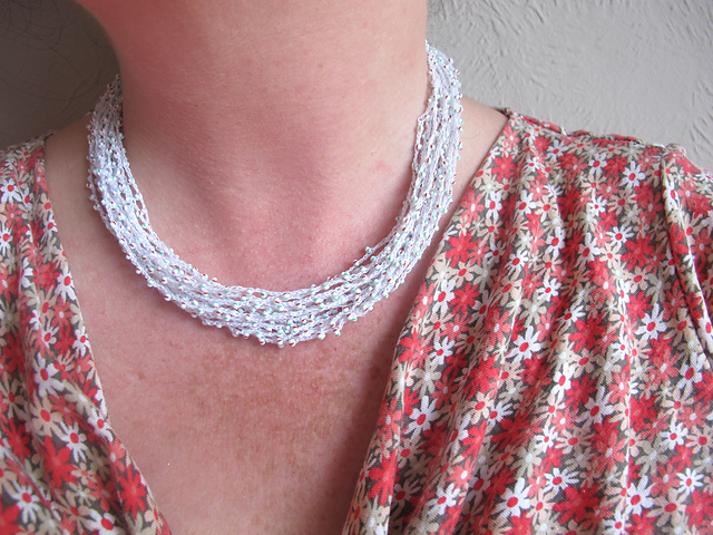 gehaakte ketting/crocheted necklace