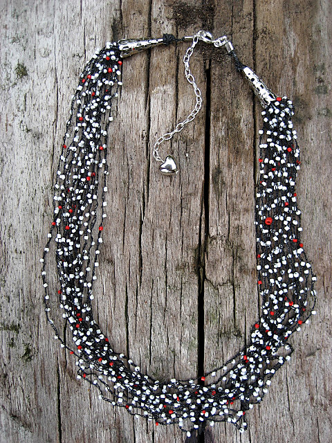 crocheted necklace