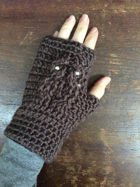 Owl Fingerless Gloves