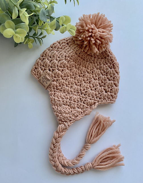 The Rosette Infant Earflap Hat
