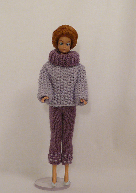 Greta's Knitted Sweater and Slacks Set