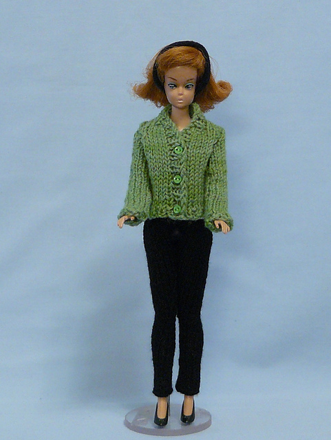 No. 787 Girl's Slacks and Cardigan